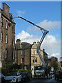 NT2470 : Crane at work - Morningside by M J Richardson