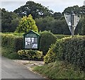 SO5003 : Broadstone Village Green noticeboard, Monmouthshire by Jaggery