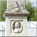 SP0686 : Portrait of Frederick Burnaby, St Philip's churchyard  by Gerald England