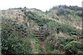 SM7709 : Pedestrian gate on Pembrokeshire Coast Path by M J Roscoe