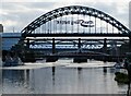 NZ2563 : Tyne bridges in silhouette by Chris Allen