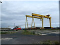 J3574 : The Harland & Wolff cranes in Belfast (set of 3 images) by Marathon