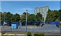 SP8113 : View from a train at Aylesbury by Robin Stott