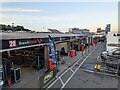 TQ5764 : Back of the pit garages at Brands Hatch by TCExplorer