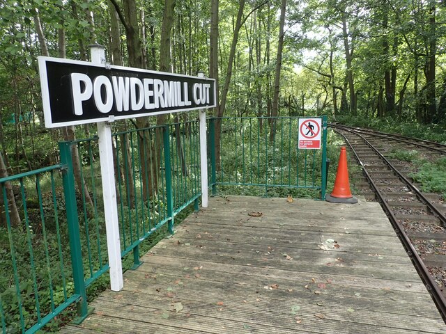 Powdermill Cut station at The Royal Gunpowder Mills