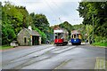 NZ2154 : Blackpool 31 and South Shields 196 at Beamish Tramway by David Dixon