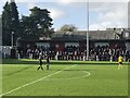 NT3165 : Colour clash, Bonnyrigg Rose FC by Richard Webb