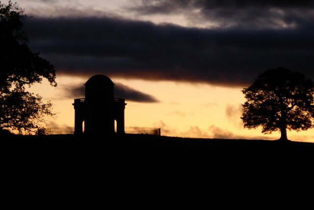 The Panorama Tower after sunset