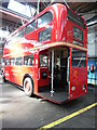 TQ4266 : Rear of RT1702 bus inside Bromley Bus Garage by David Hillas