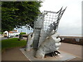 SS9746 : South West Coast Path Monument, Minehead Seafront (2) by David Hillas