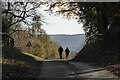 SO5818 : Walkers on a country road by Philip Halling