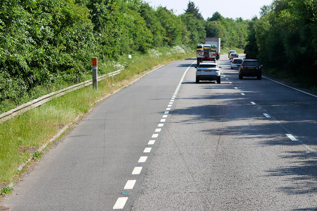 Layby on the Okehampton bypass (eastbound)