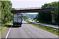 SX7492 : Bridge over the A30 near Crockernwell by David Dixon