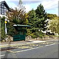 SO2508 : Bus stop nearest the railway station, Blaenavon by Jaggery