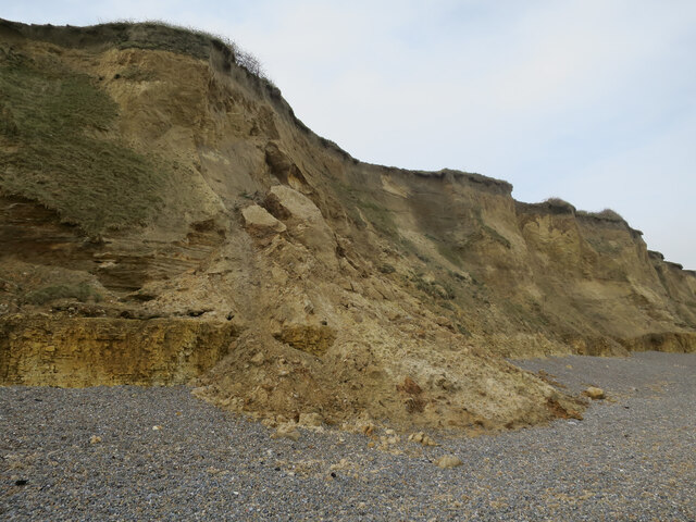 Cliff fall at Weybourne