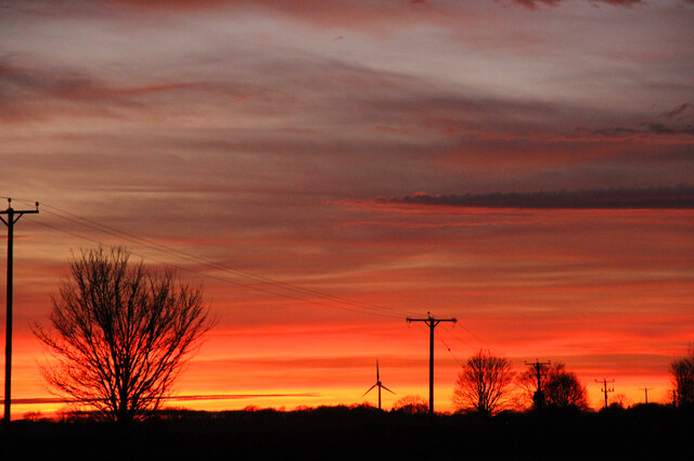 Wigsley Road sunset