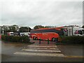 SJ7760 : Coach and Lorry Park, Sandbach Services by Gerald England