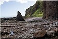 NO6844 : Erosion of pebbles from conglomerate, Auchmithie, Angus by Adrian Diack