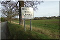 TG2221 : Buxton With Lamas Village Name sign by Geographer