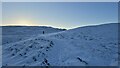 NY2318 : Walkers on a path on Maiden Moor by Steven Brown