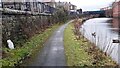 SD8433 : Leeds & Liverpool Canal running north parallel to Monk Hall Street by Roger Templeman