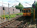 NZ2861 : Train Approaching Heworth Metro Station by Mick Garratt