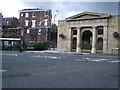 SJ9698 : Stalybridge town hall monument by david nike