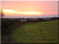 TM4458 : Sunset over Hazlewood Marshes, Aldeburgh, Suffolk by John Winfield