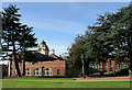 ST1168 : Barry Town Hall and new Library by Tony Hodge