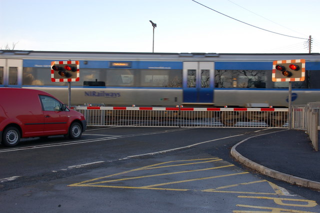 Moira level crossing