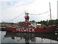 ST1974 : Lightship 2000 viewed from the deck of HMS York by Pauline E