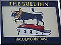 SU0212 : Sign for the Bull Inn, Wimborne St Giles by Maigheach-gheal