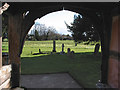 SO6631 : View across the churchyard from the porch of St. Mary's by Pauline E