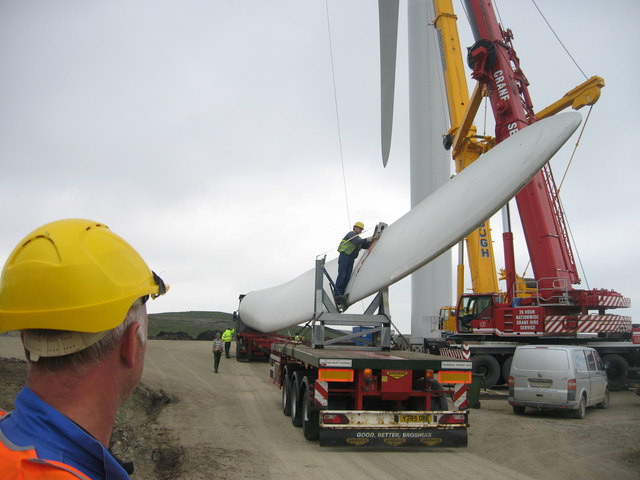 Last Turbine Blade Delivery at Turbine No 23