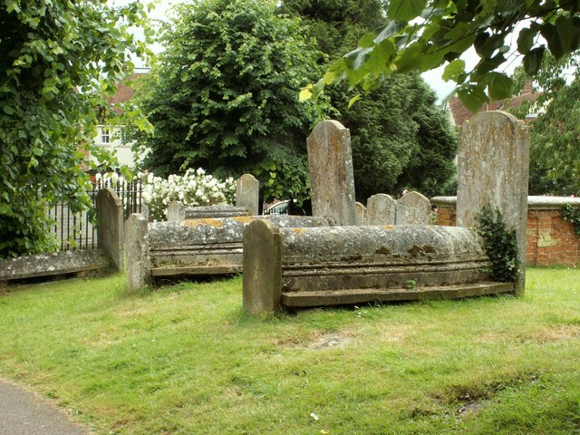 Some very old graves outside Coggeshall church