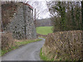 SN9581 : Abutments of Mid Wales Railway bridge by Nigel Brown