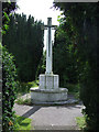 TL0847 : Great War memorial in the cemetery of St Mary's church, Cardington in Bedfordshire by John Apperley