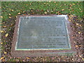 NS3975 : Plaque beside the ruins of St Serf's church by Lairich Rig