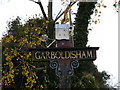 TM0081 : Garboldisham Village Sign by Geographer