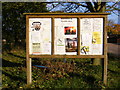 TM2653 : Bredfield Village Hall Notice Board by Geographer