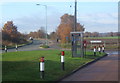 TM0659 : Leaving Stowupland on the road to Stowmarket by Andrew Hill