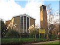 TQ2466 : Emmanuel church, Morden - East end by Stephen Craven