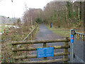 SH6918 : The Mawddach Trail heading eastwards from Penmaenpool by John Lucas