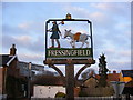 TM2677 : Fressingfield Village Sign by Geographer