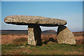 SW4233 : Lanyon Quoit, with Carn Galver behind by Bob Jones