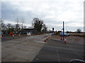 TL3669 : Intersection of the guided busway and road by Jeremy Bolwell