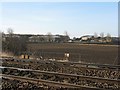 NT1476 : Looking across the railway at Dalmeny by M J Richardson