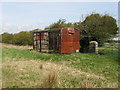 ST3782 : Old goods wagon in field, near Goldcliff by Gareth James