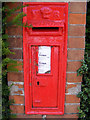 TM3862 : South Entrance Victorian Postbox by Geographer