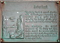 NJ1570 : Plaque on Daisy Rock by Des Colhoun